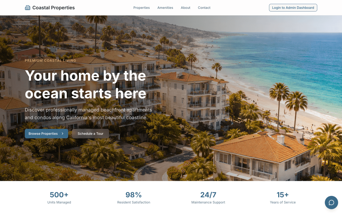 Coastal Properties website